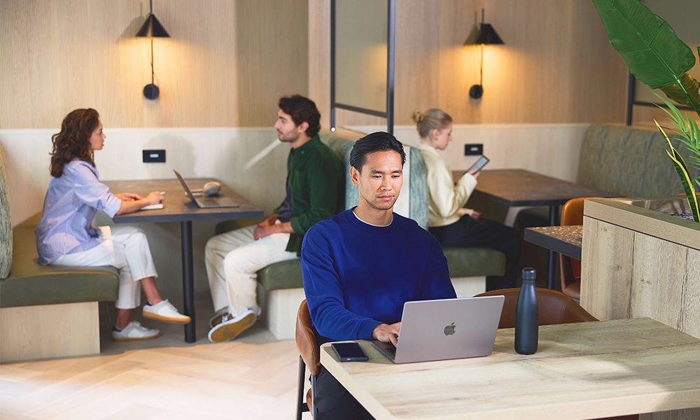 Residents can work from The Riverside Club's lounge - image supplied by Berkeley Capital
