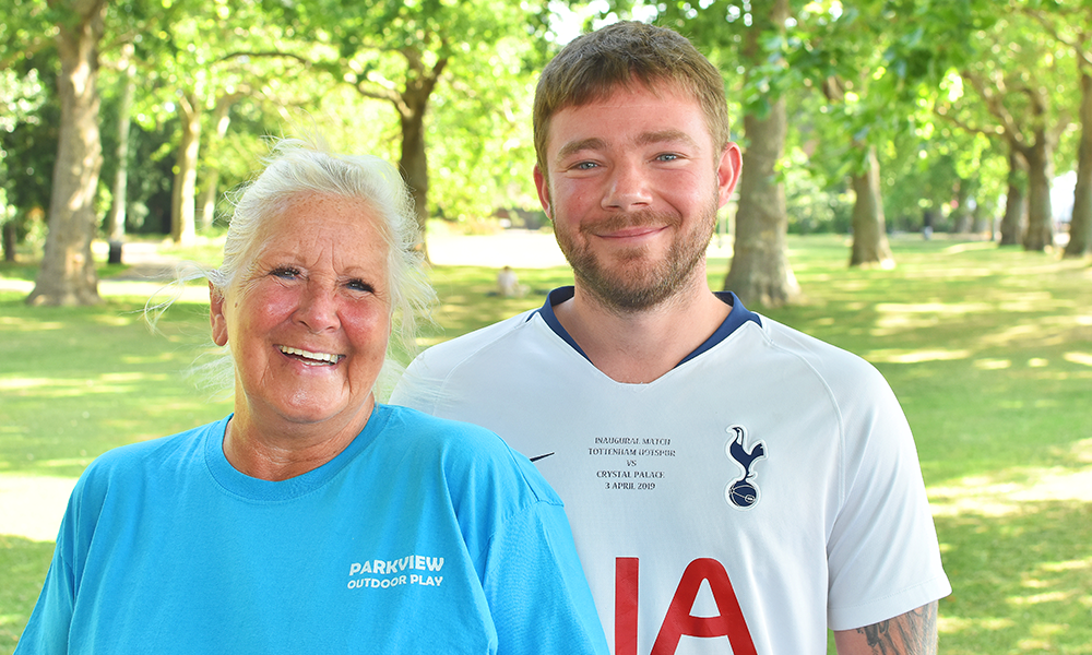 This image has an empty alt attribute; its file name is DSC_0993WEB.png
CEO at The Dockland Settlements, Lorraine Cavanagh and centre coordinator at Calder’s Wharf, Tommy Tracey – both part of the Parkview Outdoor Play team - image by Jon Massey / Wharf Life 