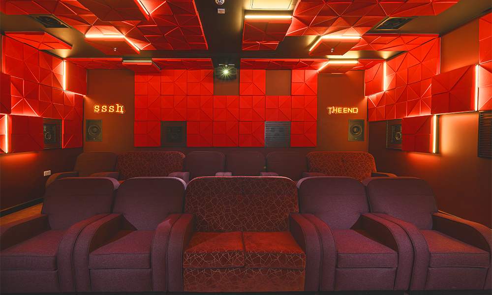 The complex features a comfy screening room - image supplied by Berkeley Capital