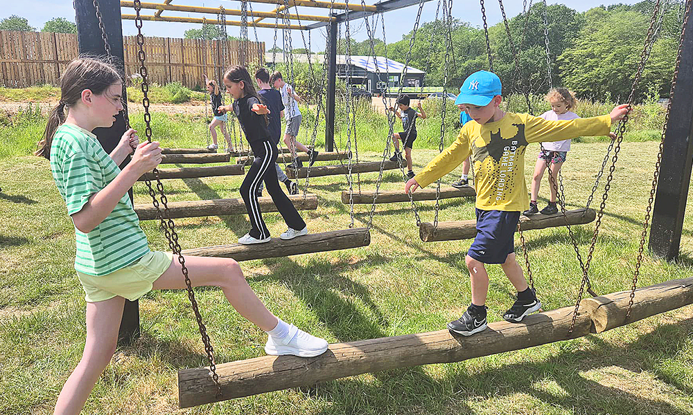 The activities are intended to help youngsters build relationships and get away from screens - image supplied by Parkview Outdoor Play
