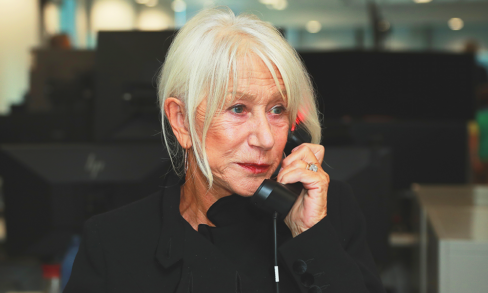Helen Mirren drives up prices on behalf of Denville Hall - image by Dave Benett/Getty Images for BGC Group