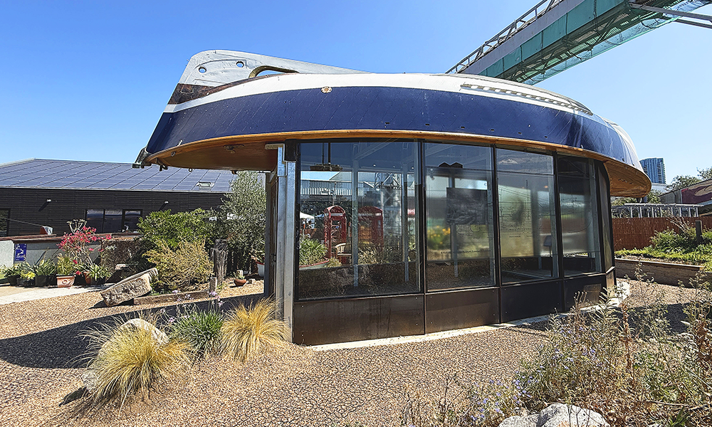 The Boat House makes use of the restored Frederick Kitchen as its roof at Cody Dock - image by Jon Massey / Wharf Life