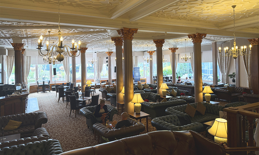 The grand cafe-style lobby of The Royal Bath Hotel - image by Jon Massey / Wharf Life