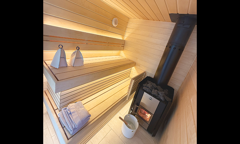 There's a private wood-fired sauna on board - image by Jon Massey / Wharf Life