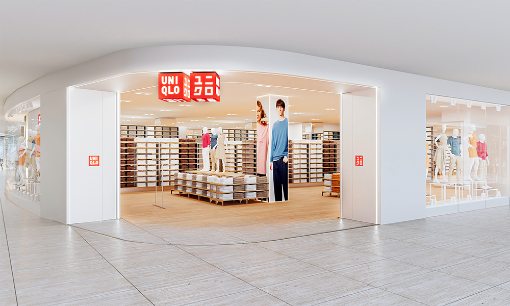 An artist's impression of how the new Uniqlo store at Canary Wharf will look - image supplied by CWG
