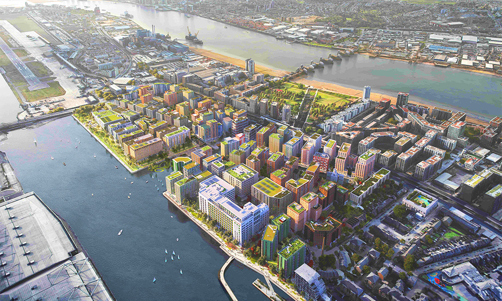 An artist's impression of The Silvertown Partnership scheme - image supplied by Guinness Homes