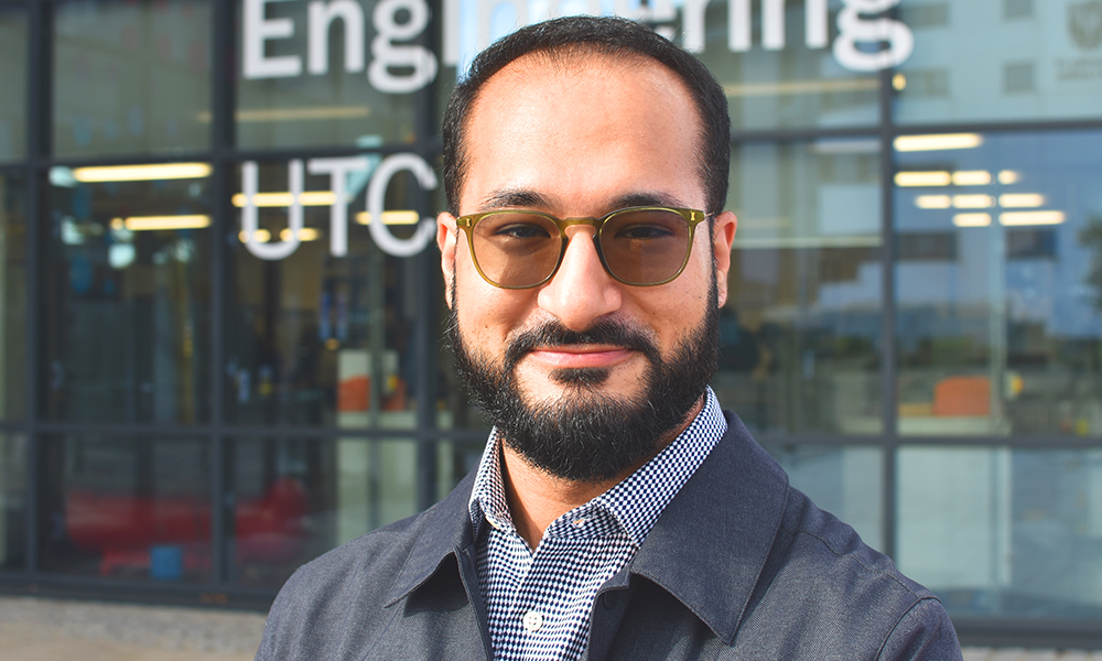Saad Farooq, subject lead and teacher at the London Design And Engineering University Technical College - image by Jon Massey / Wharf Life