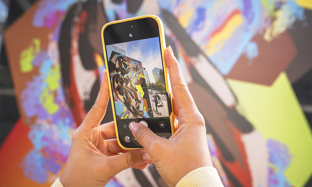 Detail from Jasmine Kahlia's Blaq Excellence in Montgomery Square - image by Sean Pollock