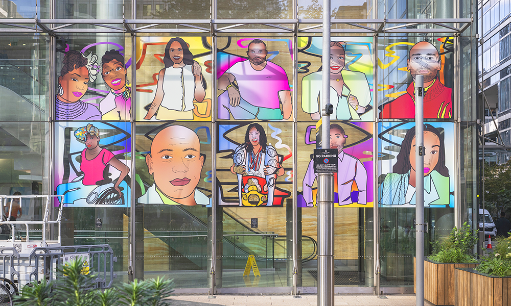 Jasmine's Facin Our Dreamz can be see outside Waitrose - image by Sean Pollock